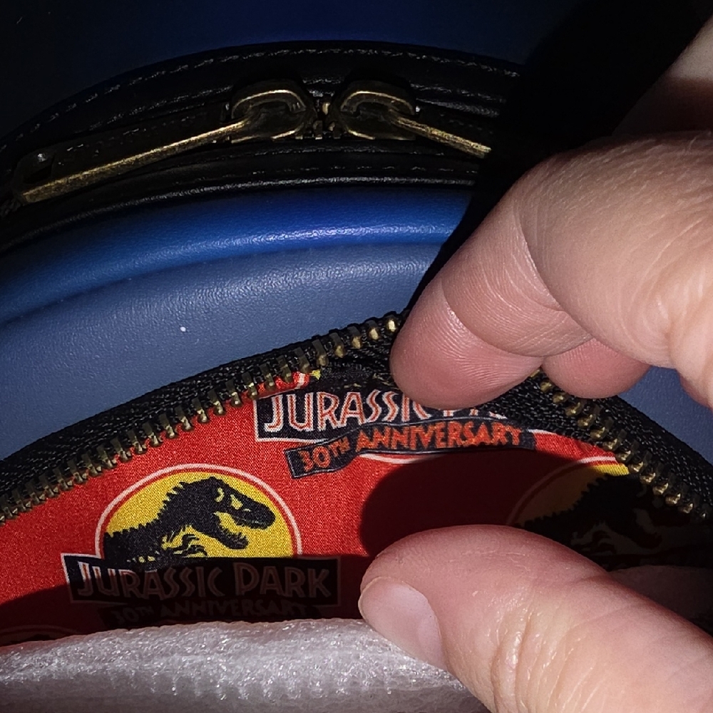 Loungefly Jurassic Park Blue and Black Backpack - Picture 10 of 10